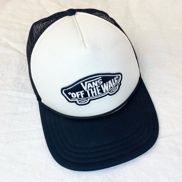 Vans Classic Patch Black And White Trucker Snapback Hat - Picture 9 of 15